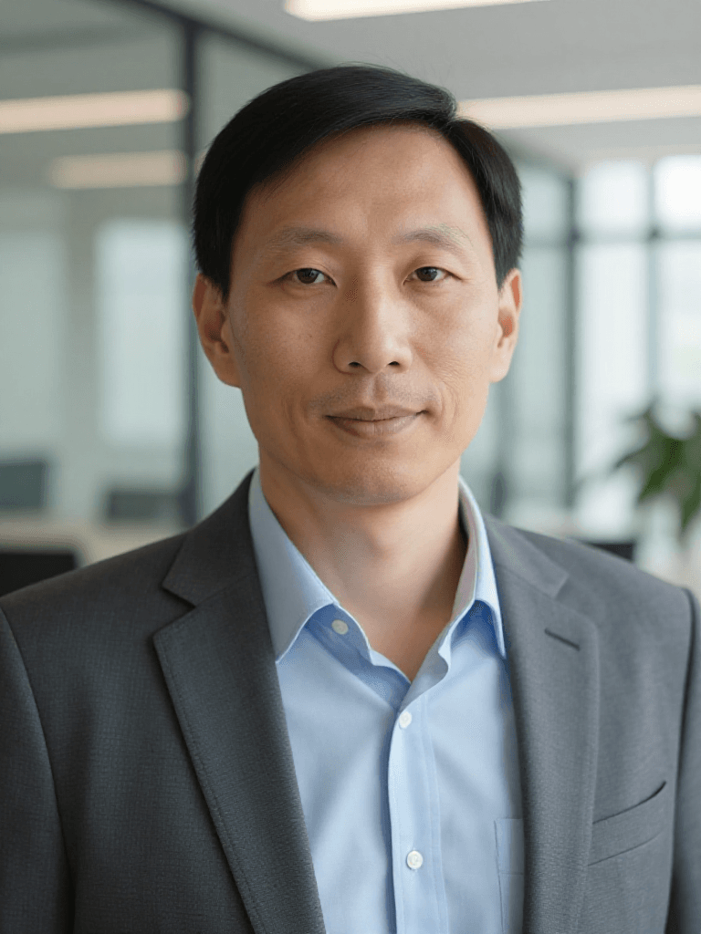 Professional AI portrait in The Modern Office style, produced by MidnightLook